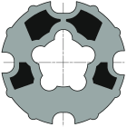 Somfy - Roue ø50/60 imbac/dohn.78gp&r