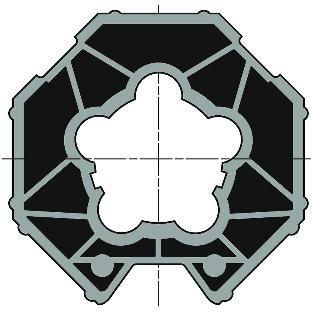 Somfy - Roue ø50-60 tube oct70