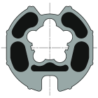 Somfy - Roue ø60 tube dohner d78 gr