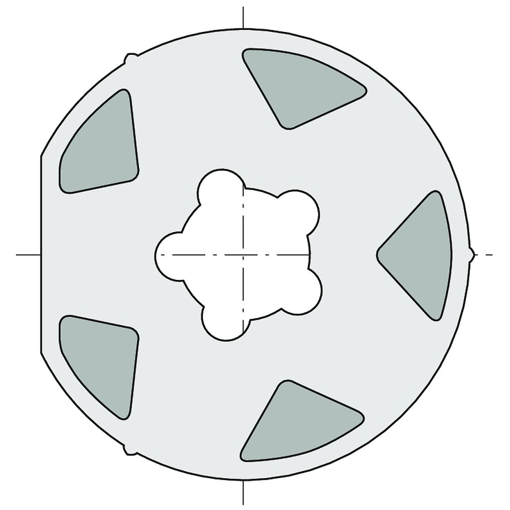 Somfy - Roue lt60 tube octo ø102x2,5