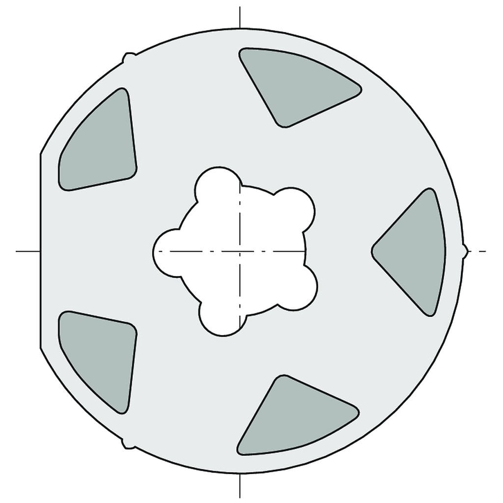 Somfy - Roue lt60 tube octo ø102x2,5