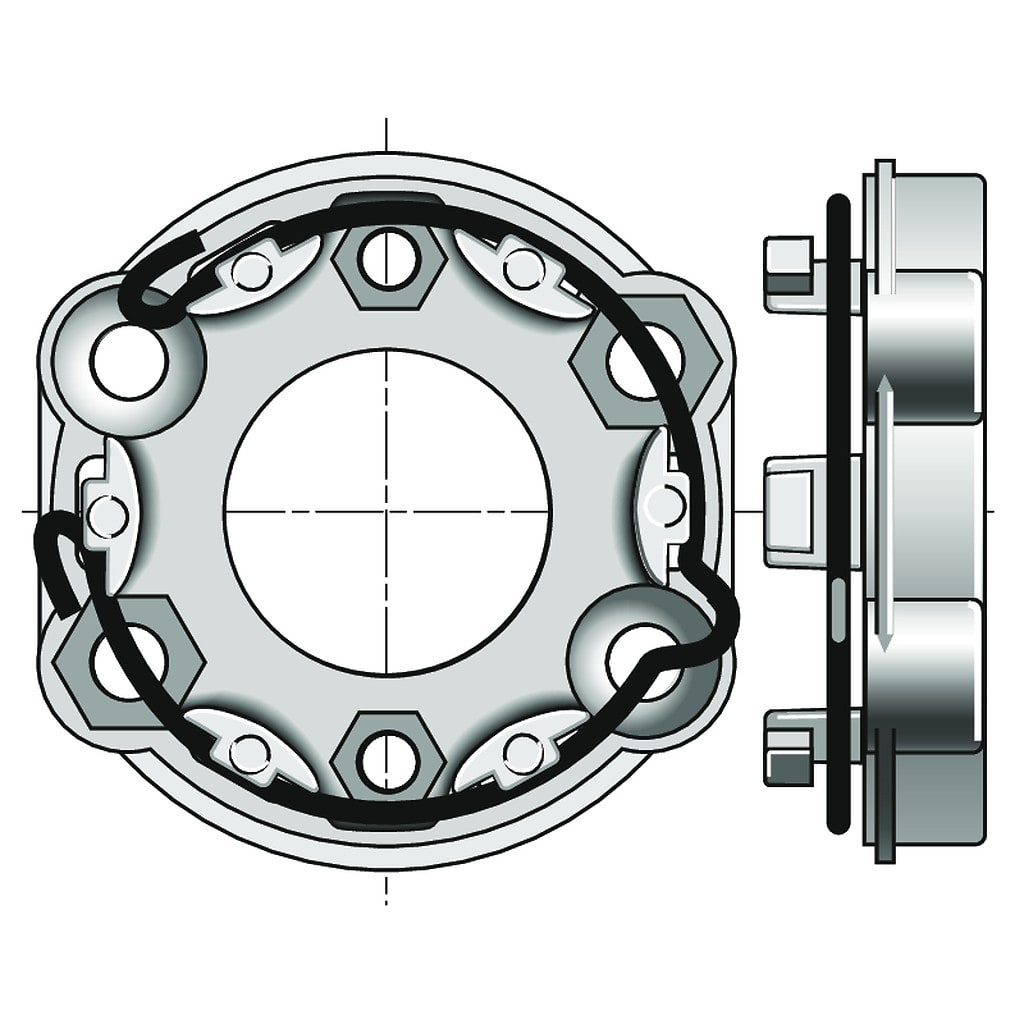 Somfy - Support universel standard pour moteur tubulaire