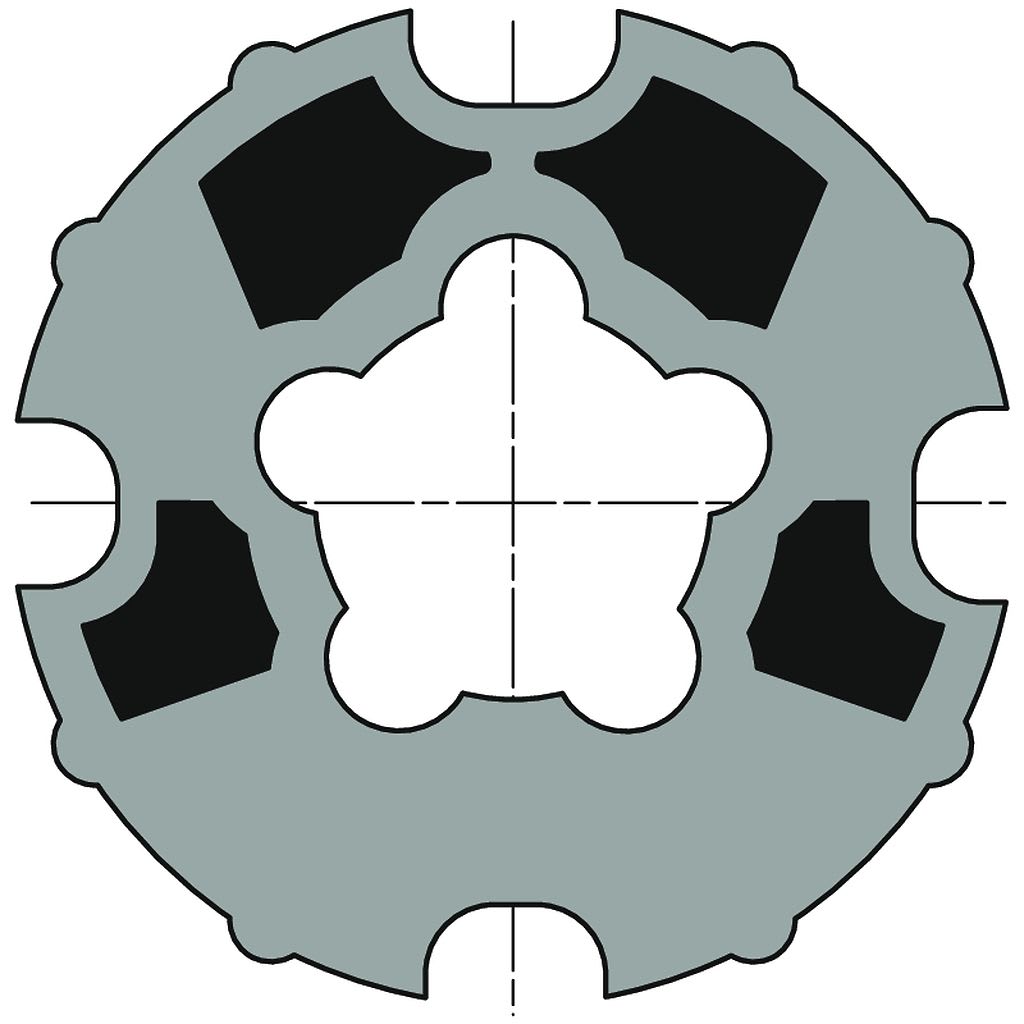 Somfy - Roue alu d60 tube rollerbat d80