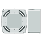 Somfy - Boîtier montage en saillie inteo gris