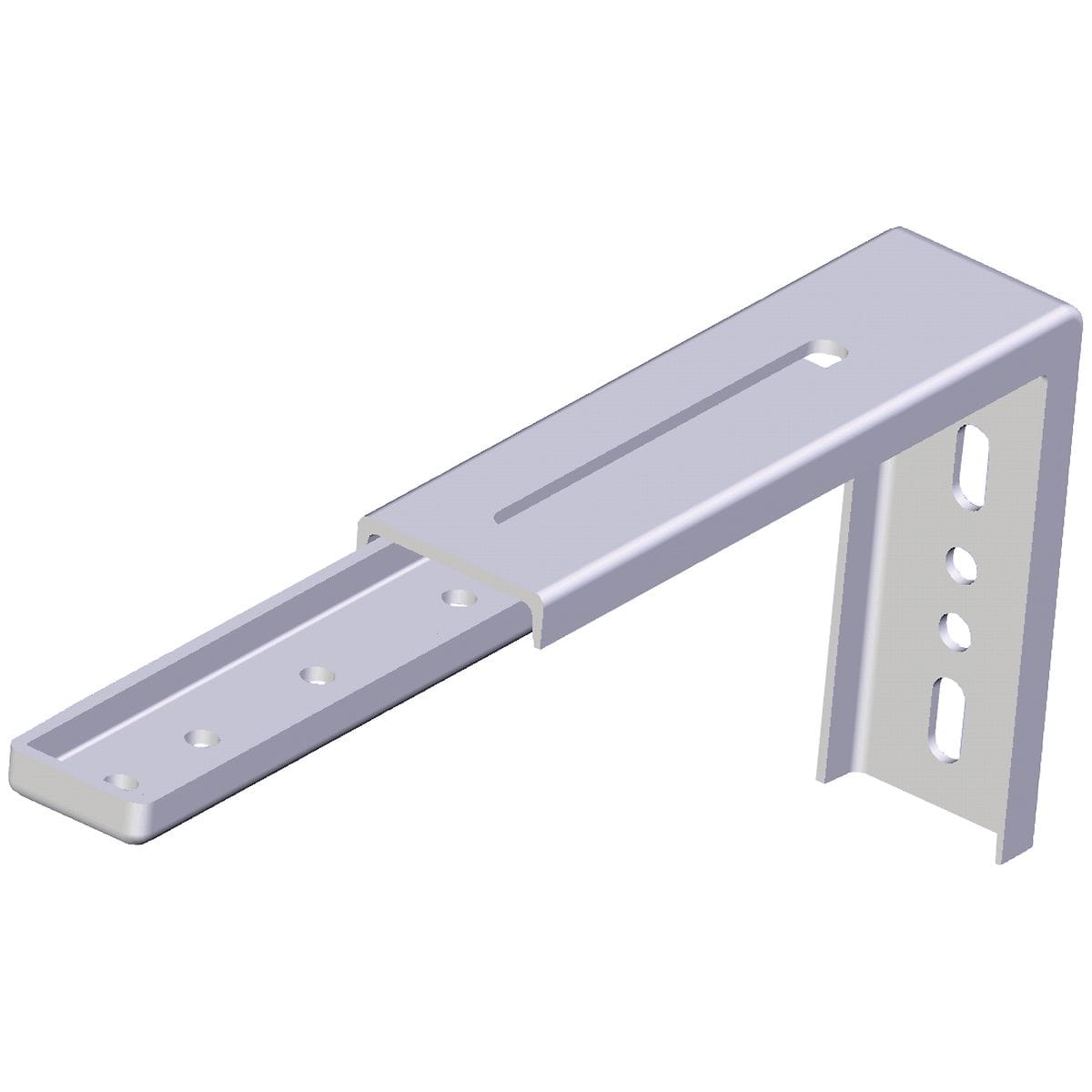 Somfy - Equerre double fixation murale réglable pour rail de rideaux Glydea®