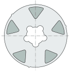 Somfy - Roue ø60 tube d133x4