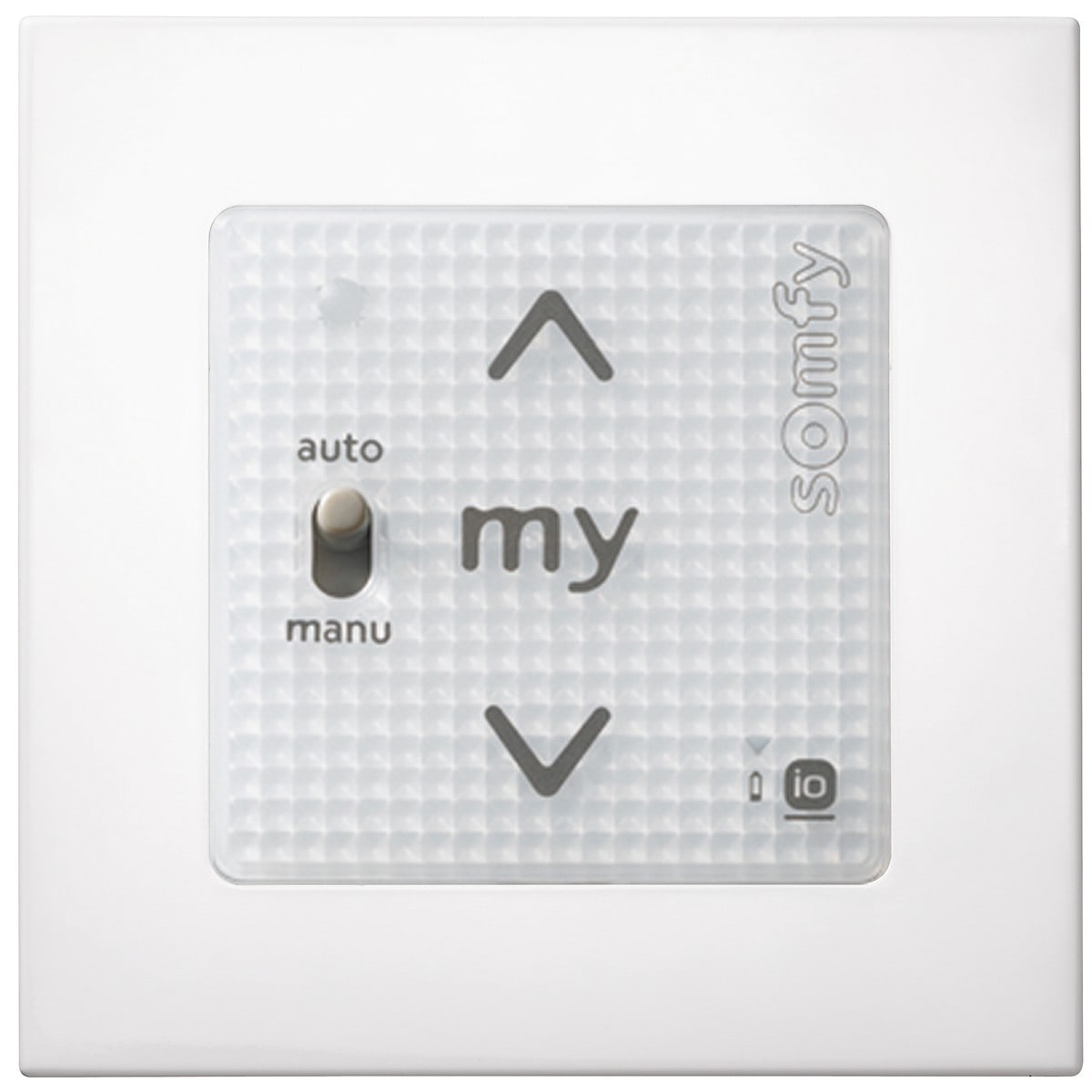 Somfy - Commande murale Smoove® Uno io-compatible blanche avec cadre