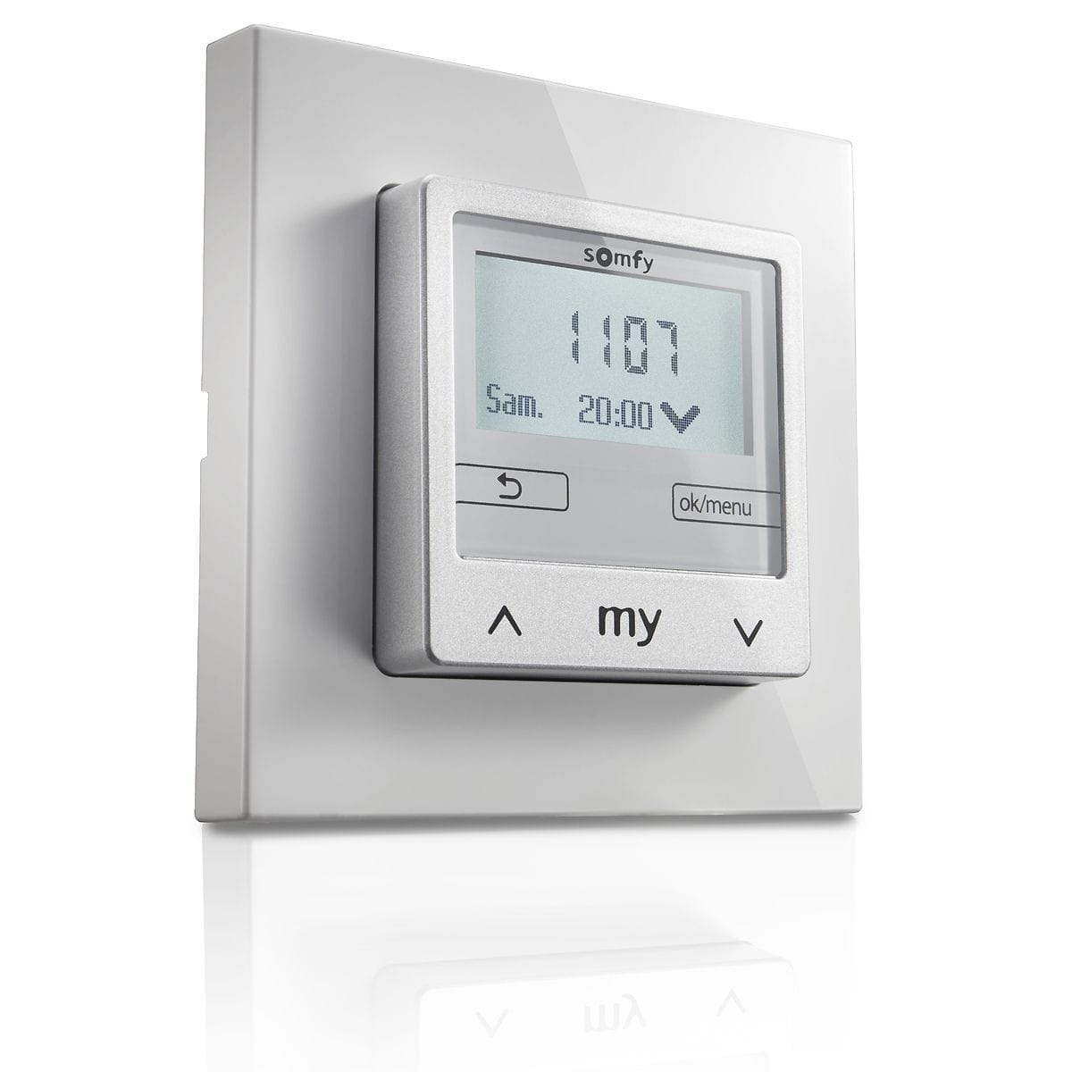 Somfy - Horloge Chronis smoove ib+ avec cadre blanc