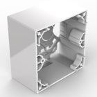 Somfy - Boîtier de montage en saillie Smoove® pour commande murale