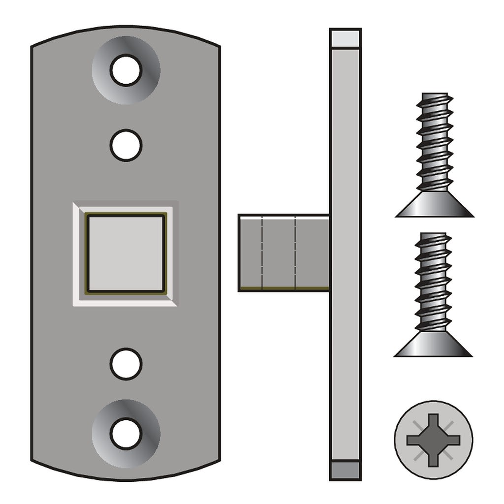 Somfy - Plaque horizontale lo carrée tête ronde