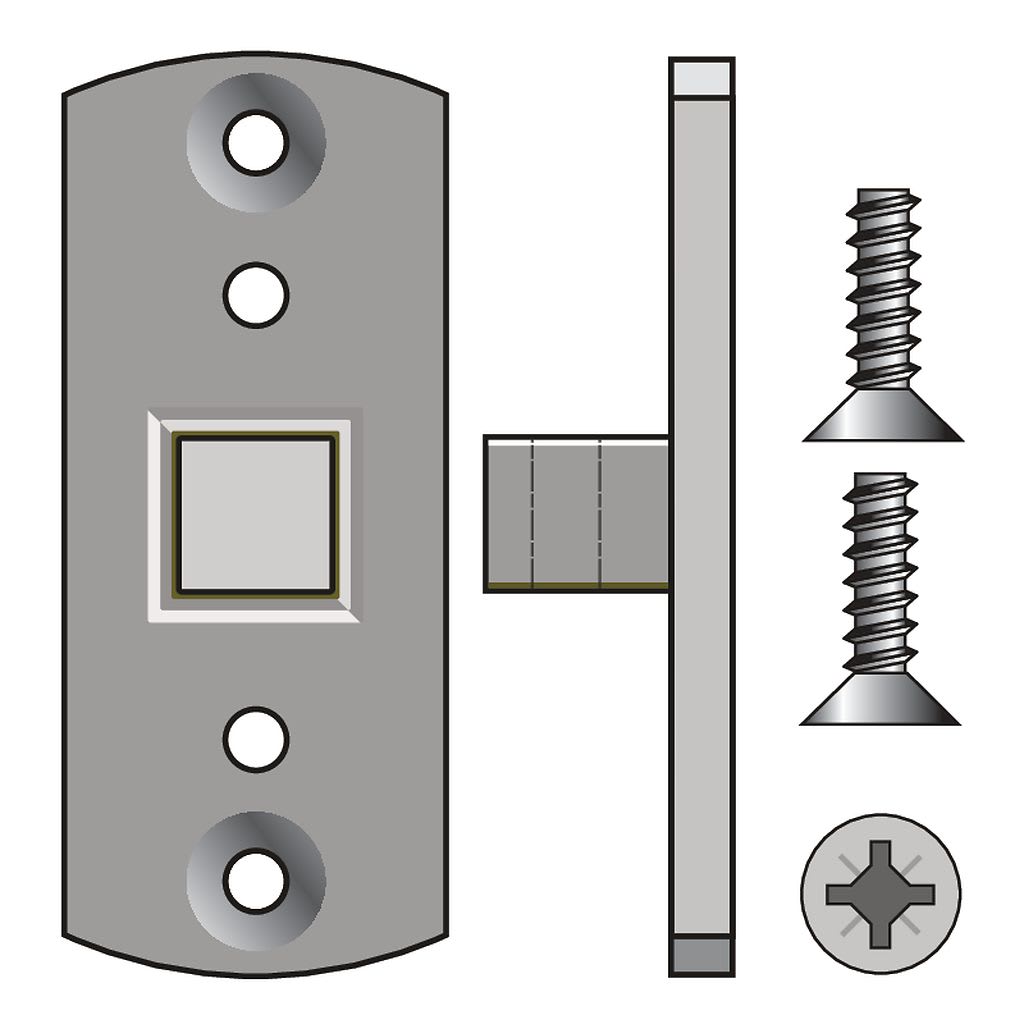 Somfy - Plaque horizontale lo carrée tête ronde