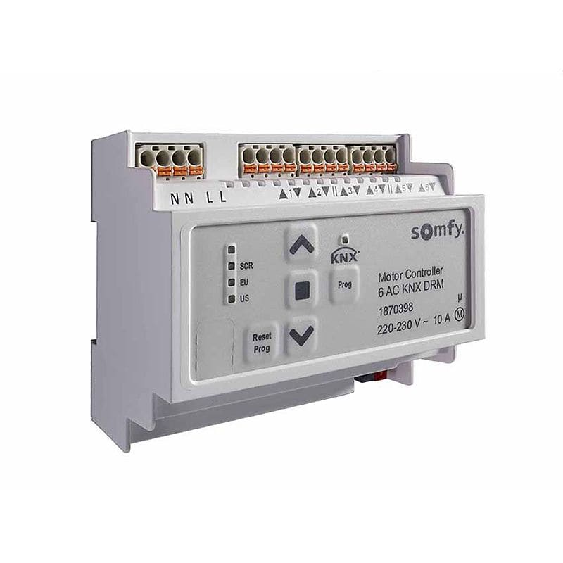 Somfy - Animeo® motor controller 6 ac knx montage rail din