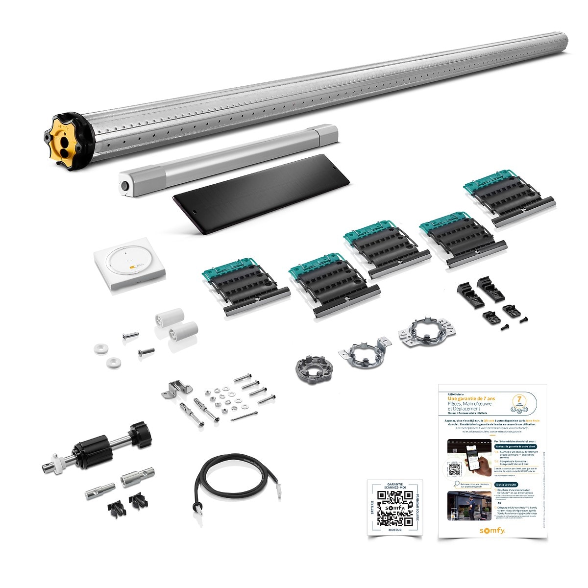 Somfy - Kit universel de motorisation pour moteur VR - solaire RS100 Solar io 20/12