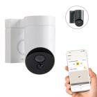Somfy - Outdoor Camera 2 Blanche avec détection intelligente et dissuasion maximale