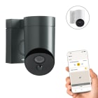 Somfy - Outdoor Camera 2 Grise avec détection intelligente et dissuasion maximale