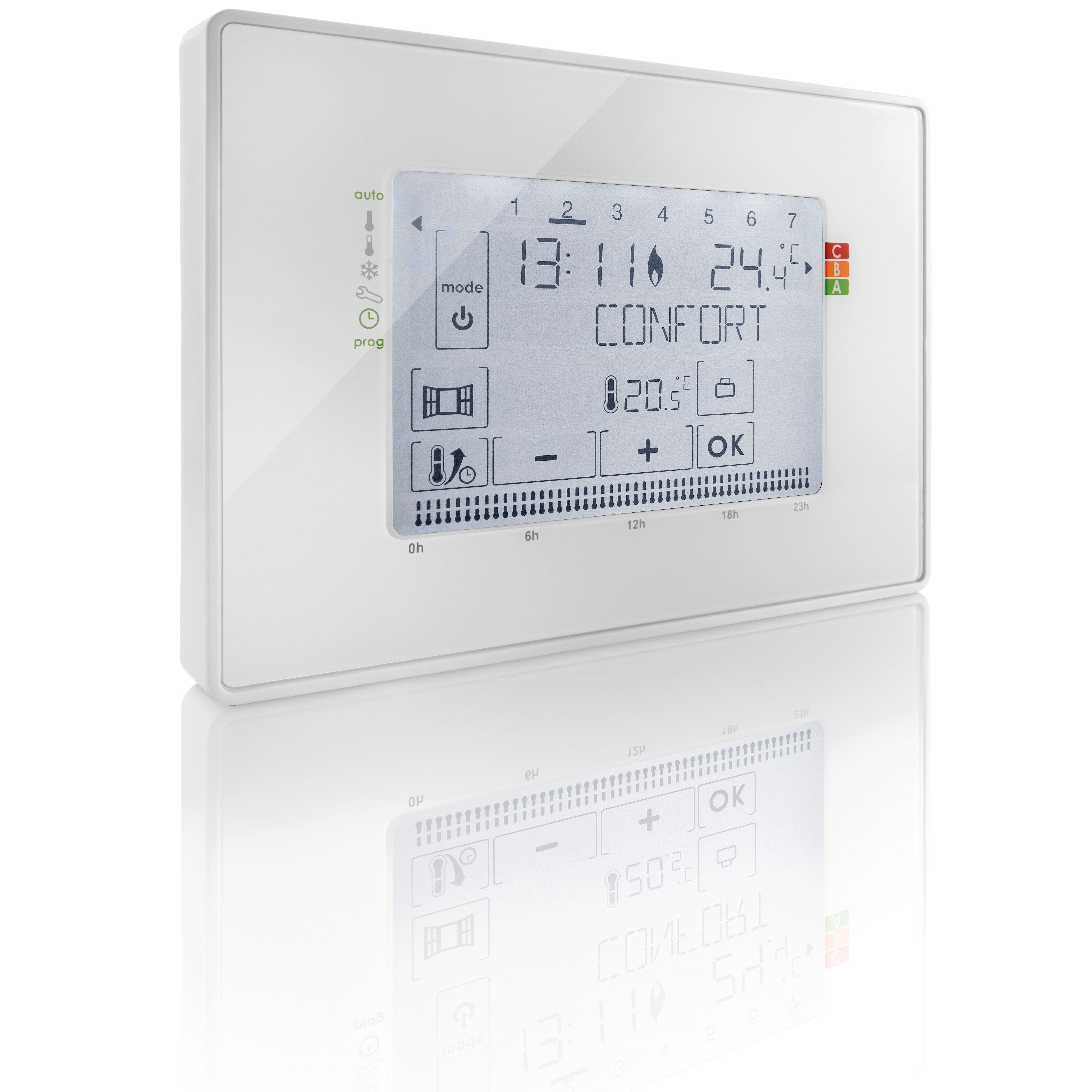 Thermostat programmable filaire - contact sec Somfy