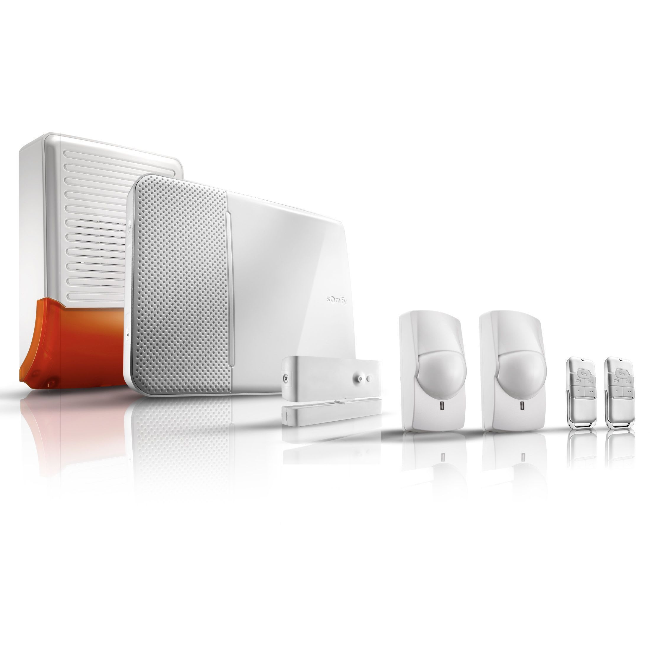 Somfy - Pour une dissuasion maximale, ce pack integre une sirene exterieure 112 db.