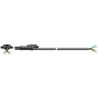 Somfy - Cable electrique pour moteur filaire - rrf noir 2,5m