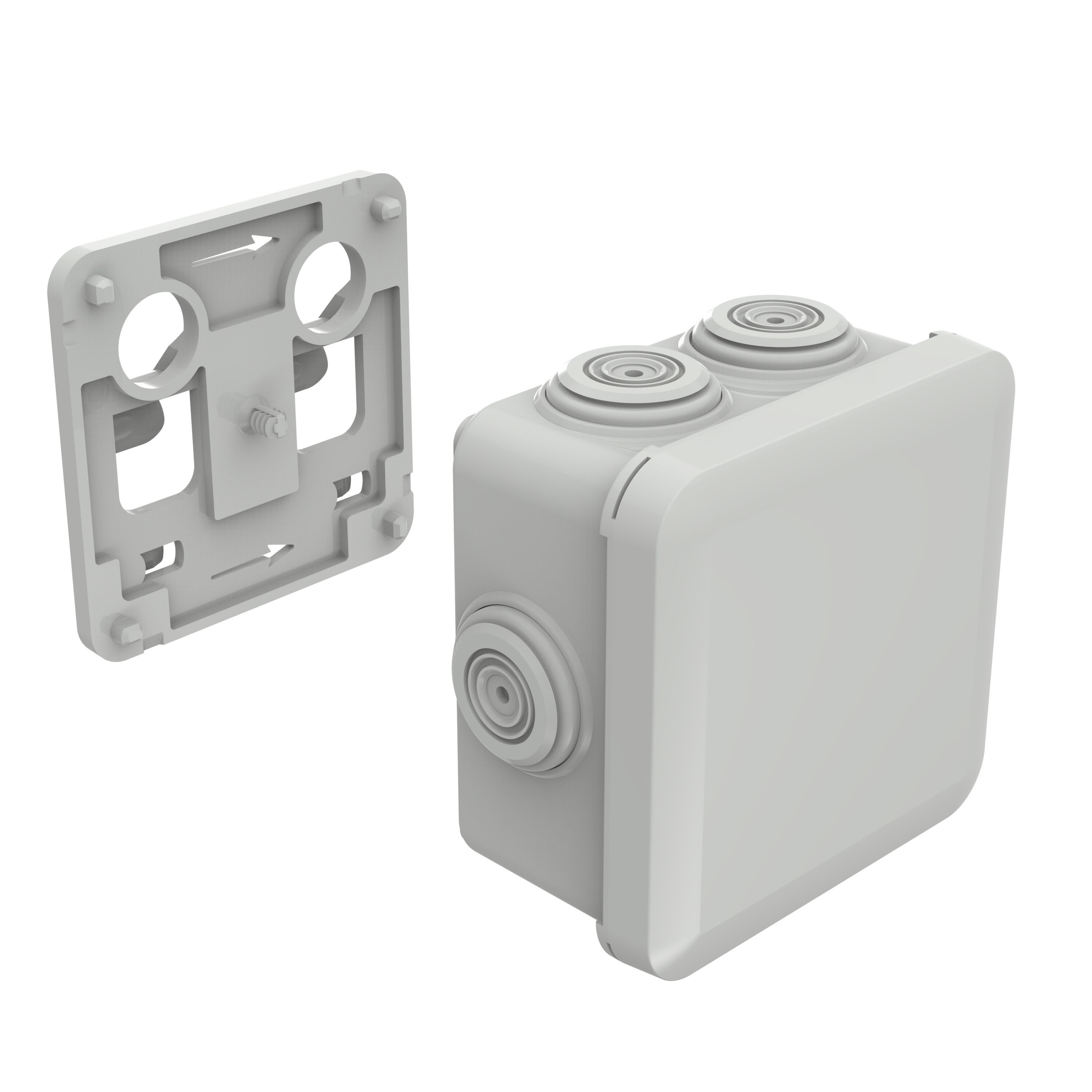 Lcm - Kit boite Plexo 80X80 + interface CDC Tôle