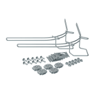 Lcm - Kit accessoires flexibles RAD T 90 Kit  hauteur 54 150mm HR