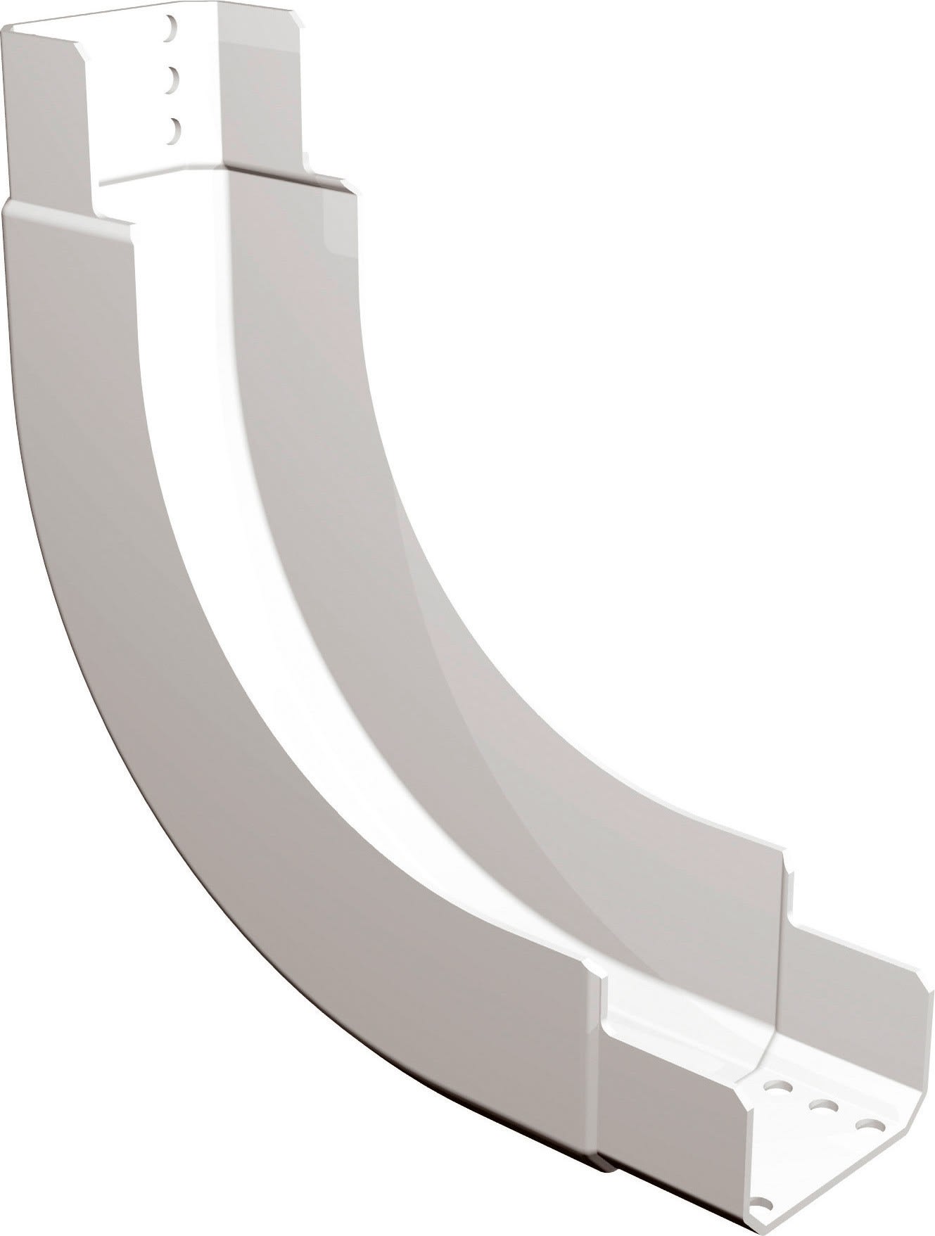 Lcm - Chemin de câbles PVC coude ascendant à 90° + couvercle 200x75 ISIPLAST