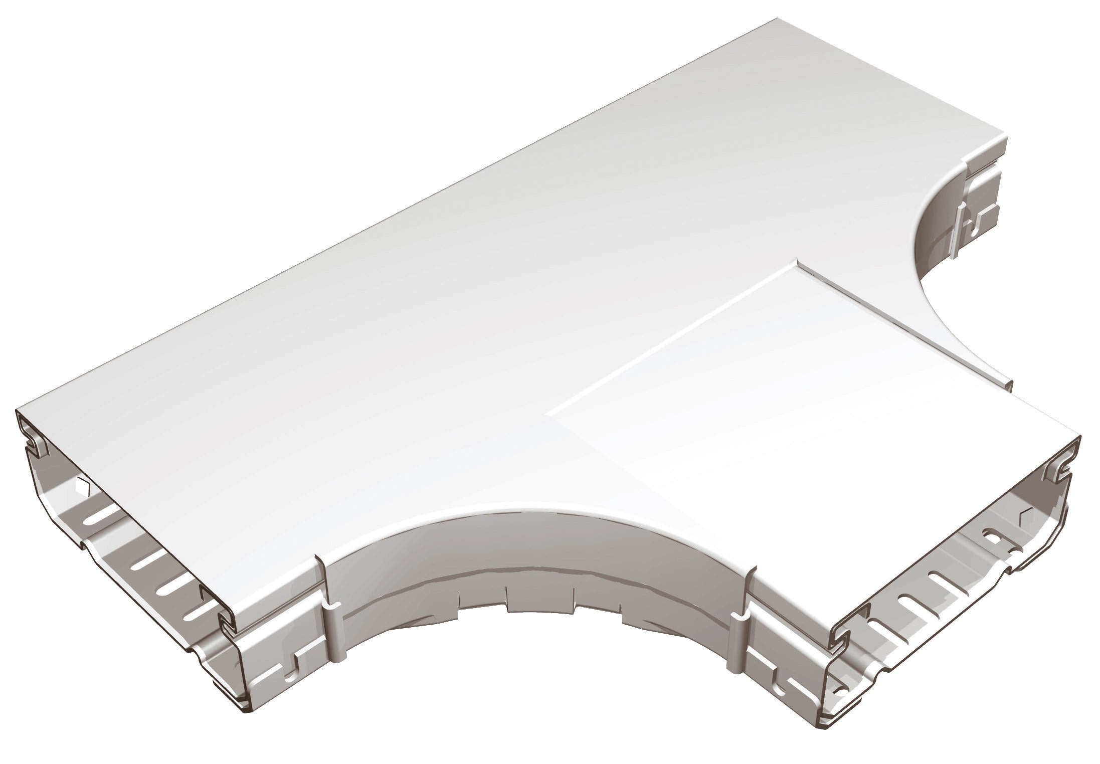Lcm - Chemin de câbles PVC té de dérivation H 50 et 75 ISIPLAST