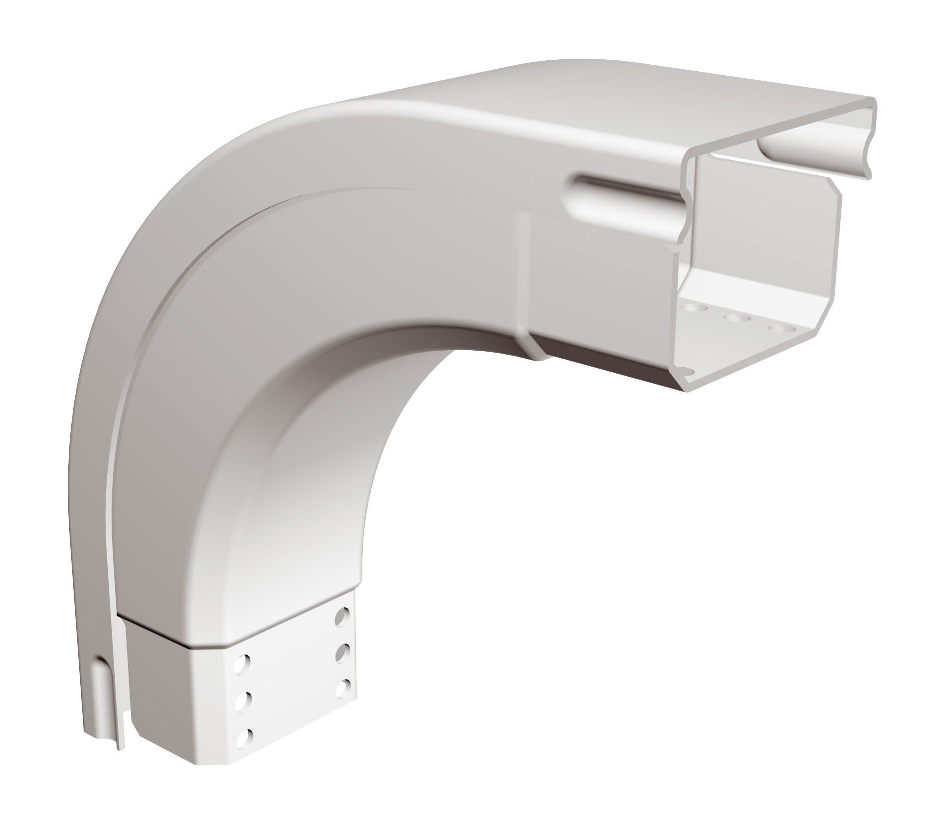 Lcm - Chemin de câbles PVC coude descendant à 90° + couvercle 400x100 ISIPLAST