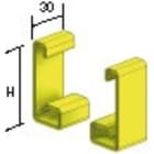 Lcm - GLO4 - Embout plastique 100 jaune
