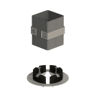 Lcm - EZP133KT - Adaptateur cylindrique pour EZD33T