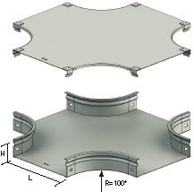 Lcm - P31-Couvercle coude 45° L50 GS