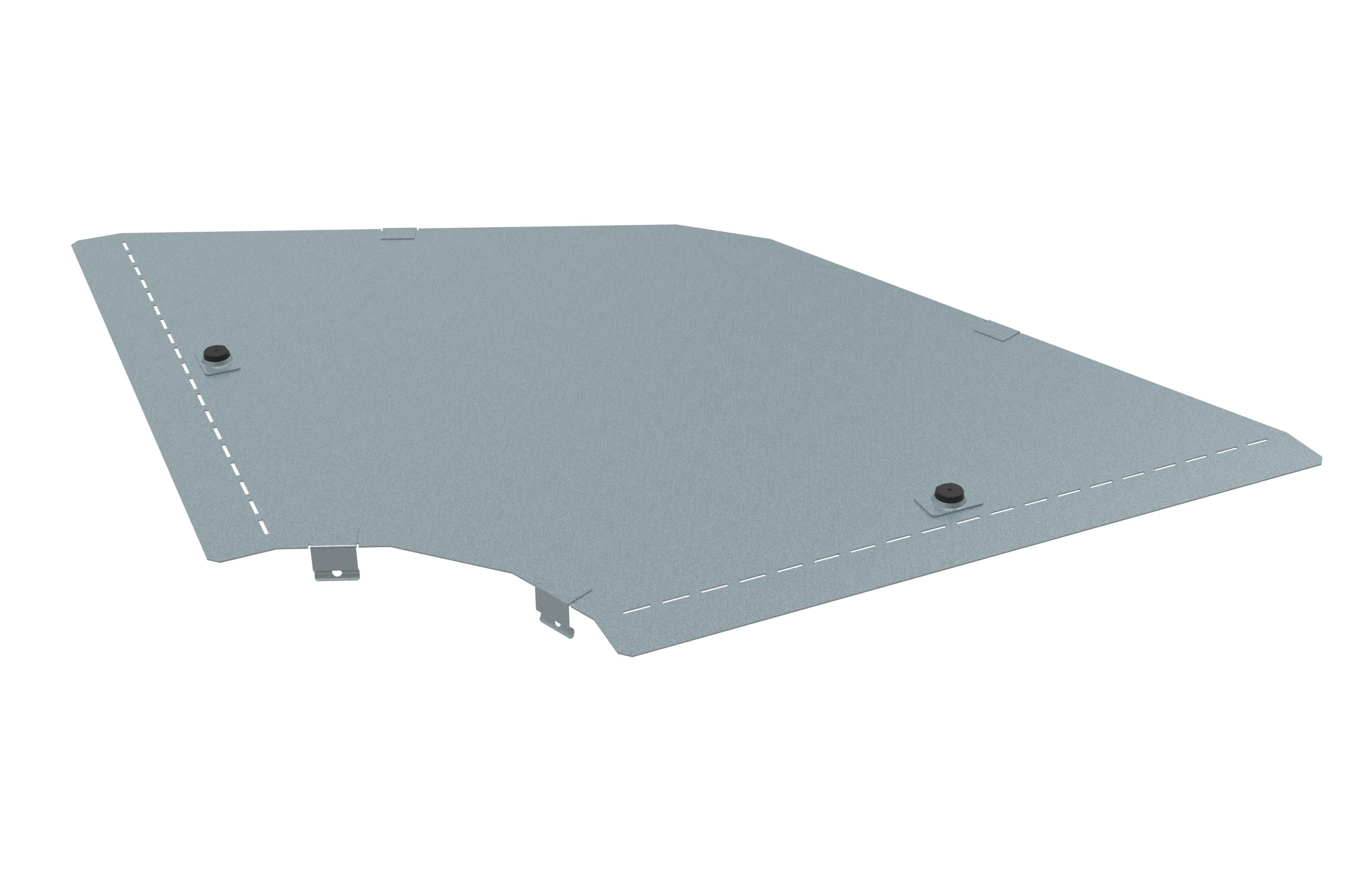 Lcm - P31-Couvercle Coude 90° L50 ZnMg