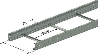 Lcm - GLO4 - Échelle à câbles M60/3/300 GC