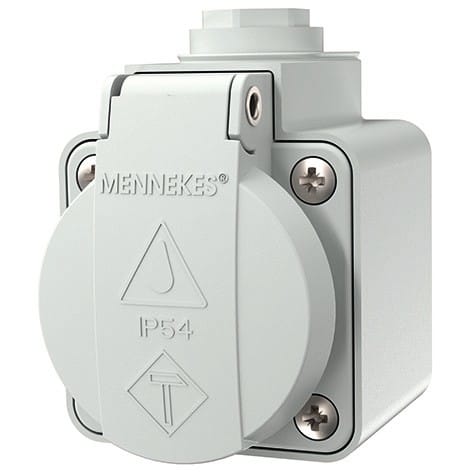 MENNEKES ELECTROTECHNIQUE FRANCE - Prise murale SCHUKO 16A 2p+PE 230V IP44