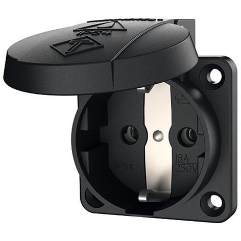 MENNEKES ELECTROTECHNIQUE FRANCE - Prise semi-encastrée SCHUKO 16A 2p+PE 230V IP54
