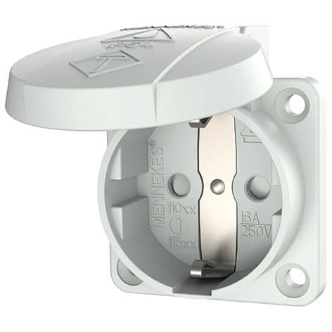 MENNEKES ELECTROTECHNIQUE FRANCE - Prise semi-encastrée SCHUKO 16A 2p+PE 230V IP54