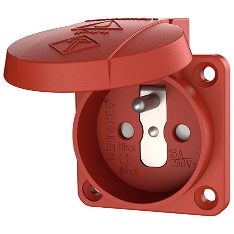 MENNEKES ELECTROTECHNIQUE FRANCE - Prise semi-encastrée 16A 2p+PE 230V IP44