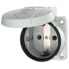 MENNEKES ELECTROTECHNIQUE FRANCE - Prise semi-encastrée SCHUKO 16A 2p+PE 230V IP54