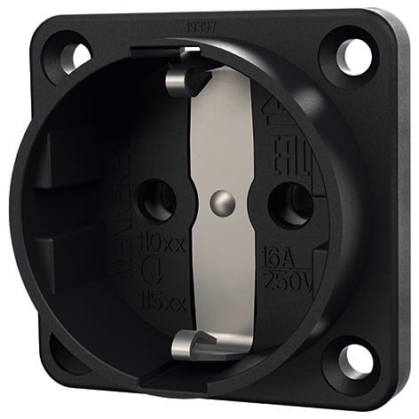 MENNEKES ELECTROTECHNIQUE FRANCE - Prise semi-encastrée SCHUKO 16A 2p+PE 230V IP20