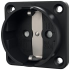 MENNEKES ELECTROTECHNIQUE FRANCE - Prise Schuko 16A2P+E 230V semi-encastréee noir, IP20