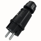 MENNEKES ELECTROTECHNIQUE FRANCE - Fiche SCHUKO 16A 2p+PE 230V IP54 raccordement vis normes DE et FR/BE noir