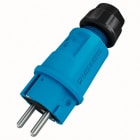 MENNEKES ELECTROTECHNIQUE FRANCE - Fiche SCHUKO 16A 2p+PE 230V IP54   raccordement  vis normes DE et FR/BE  bleu
