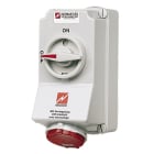 MENNEKES ELECTROTECHNIQUE FRANCE - SOCLE de PRISE SAILLIE . 16A 4P 400V VERROUIL.DUO IP44