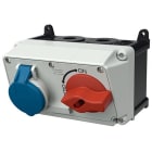 MENNEKES ELECTROTECHNIQUE FRANCE - Prise murale DUO 16A3p6h230V IP44