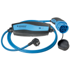 MENNEKES ELECTROTECHNIQUE FRANCE - Câble de recharge 4M (Mode2), 13A 1P+N+T avec moduleIC-CPD, fiche NF (0,30m)et p