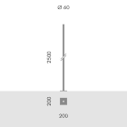 Simes - Accessoire POLE D.60 W/FLH.2,5M O.E. ANT