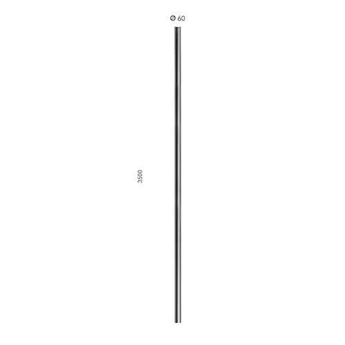 Simes - Accessoire POLE D.60 BURIED H.3,5M O.E. BRO