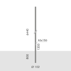 Simes - Accessoire POLE D.102BUR.H.6,4M O.E.+DOOR ANT