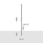 Simes - Accessoire POLE D.76 BUR.H.4,5M O.E.+PORT ANT