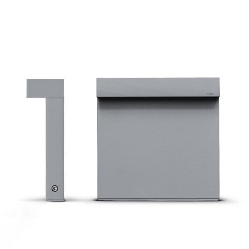 Simes - Borne lumineuse LOOK 4000 K CRI 90 800 lm gris alu