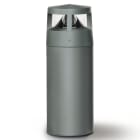 Simes - Borne lumineuse REEF 3000 K CRI 90 2427 lm gris alu